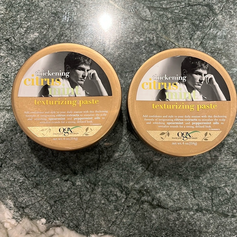 2 x OGX Thickening Citrus Mint Texturizing Paste BNIB